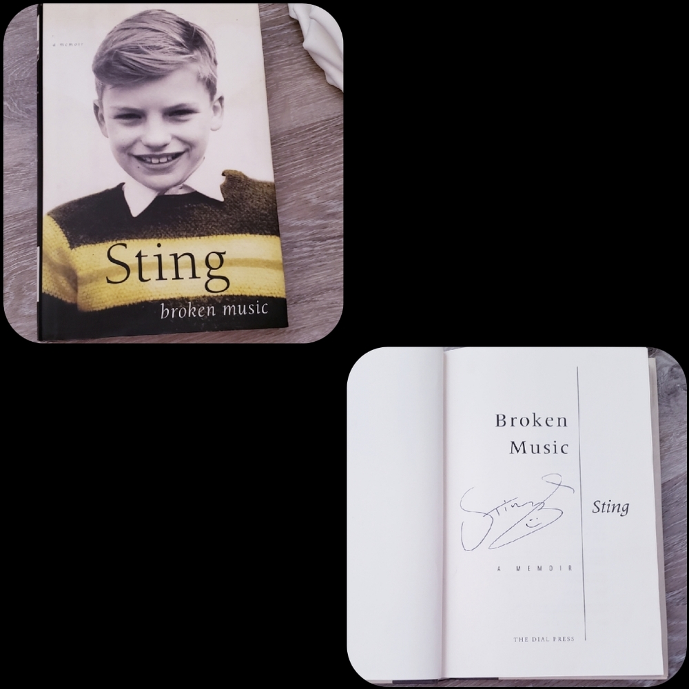 ~ Signed by Sting "Broken Music" 1st Edition! ~